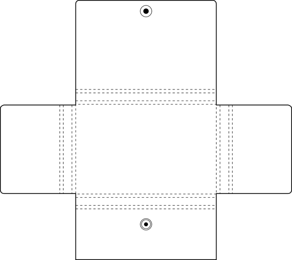 13包装盒展开矢量图盒子外包装矢量纸盒折叠图