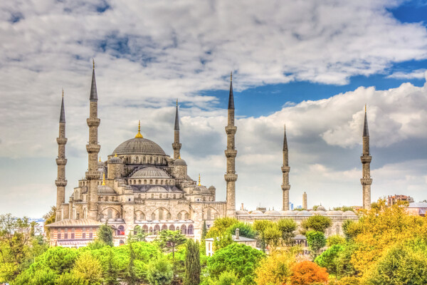 伊斯坦布尔蓝色清真寺图片