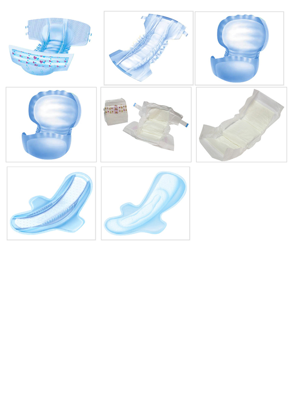 卫生巾和纸尿裤模型图片