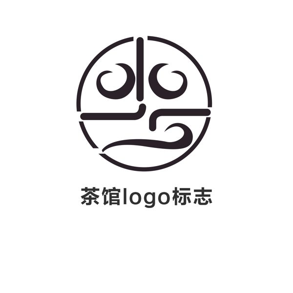 茶馆店面LOGO标志