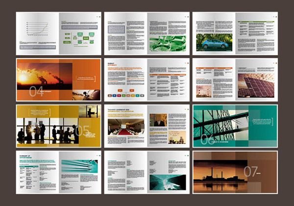 大气企业宣传画册设计模板eps素材下载