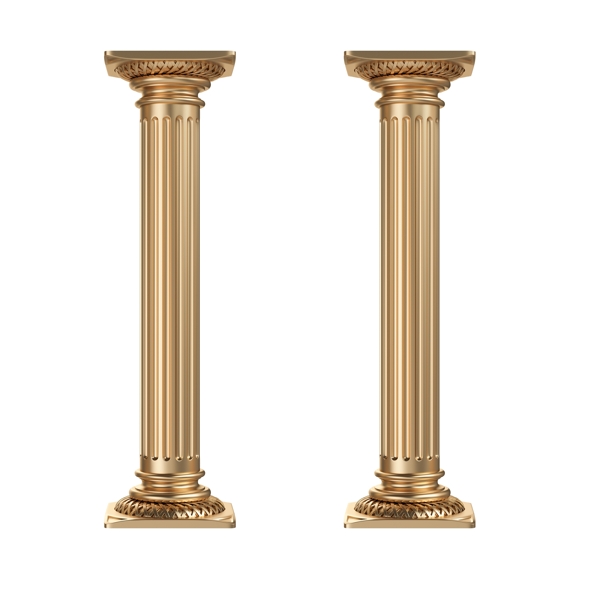 金色柱子
