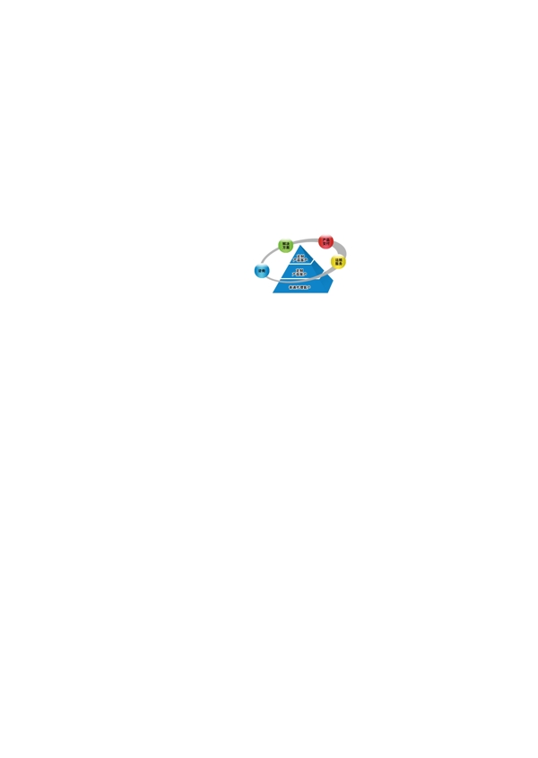 三角形产品循环效果图单页海报素材