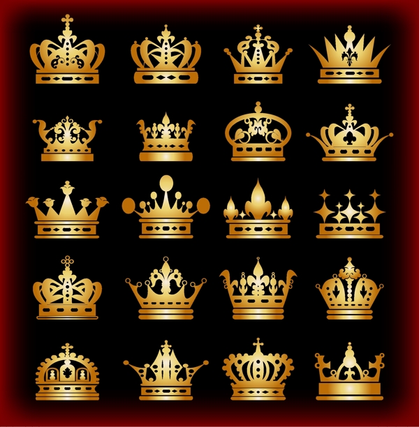 复古欧式皇冠设计素材