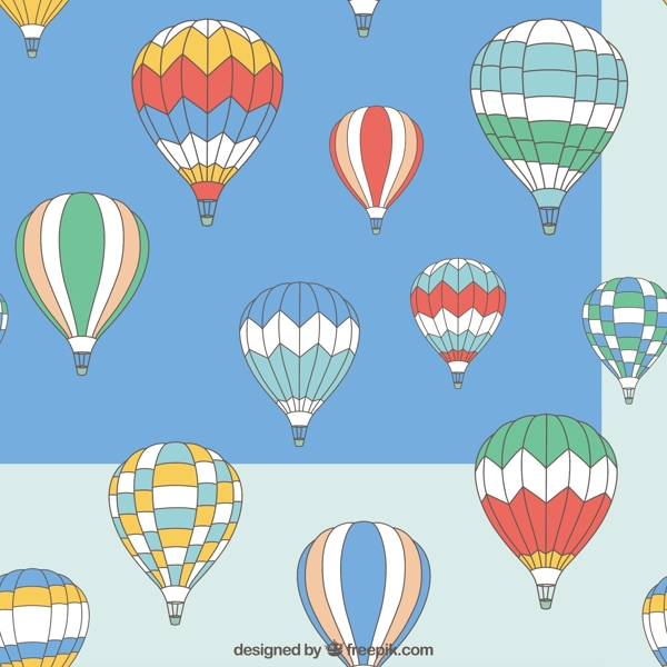 热空气气球图案