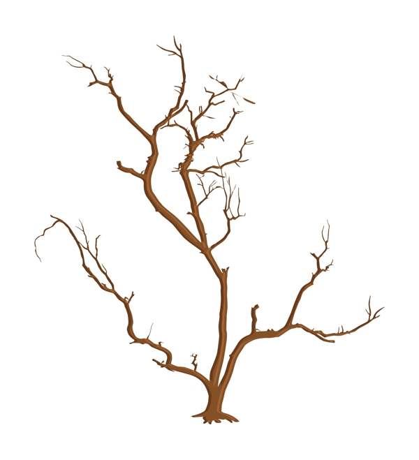 幽灵般的枯树枝向量