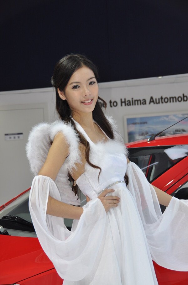2009广州车展模特白云天使图片