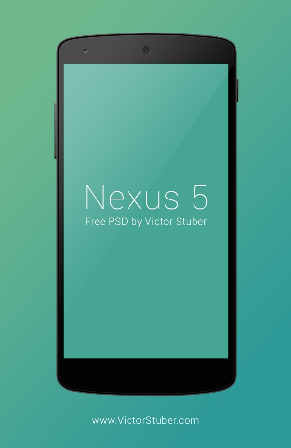 精美Nexus5手机模型界面