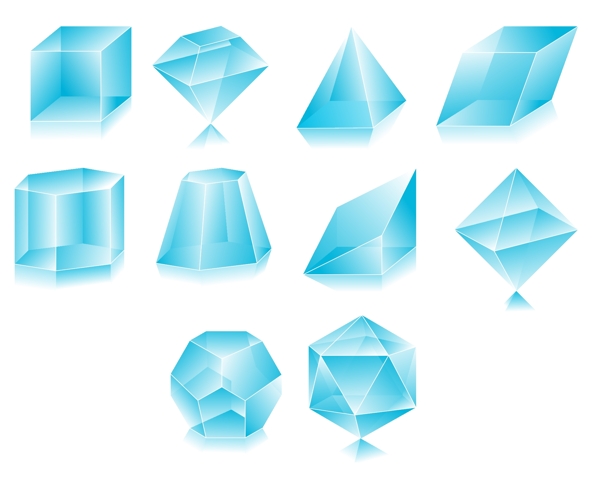 晶莹剔透的蓝色钻石