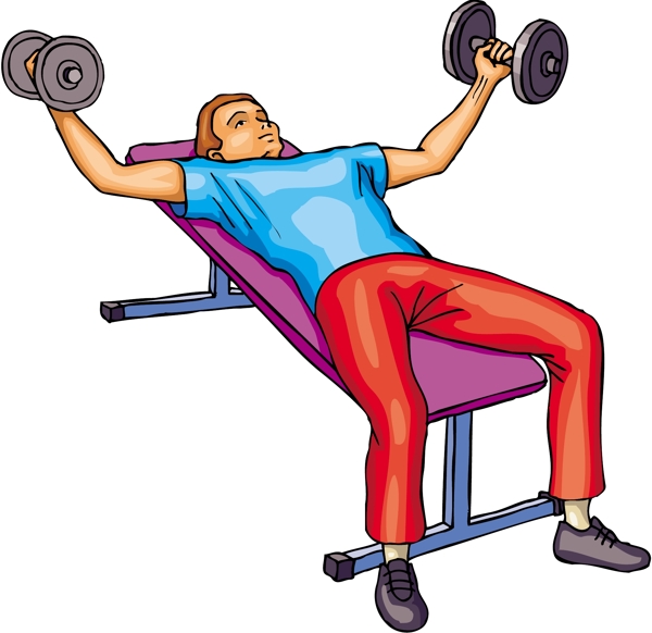 健身运动运动人物矢量素材EPS格式0381