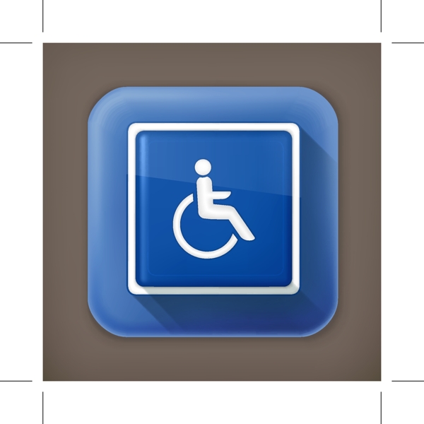 残疾人员图标