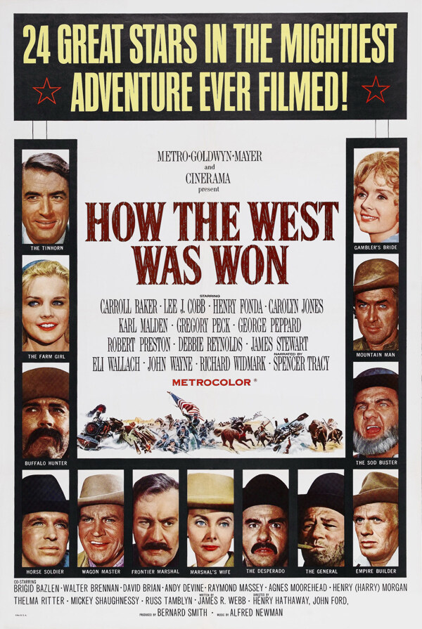 西部开拓史老电影海报图片