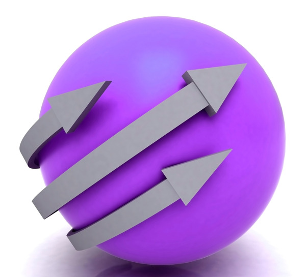 紫球显示方向箭头