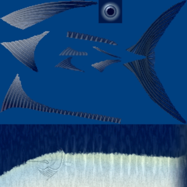 深海中的箭鱼