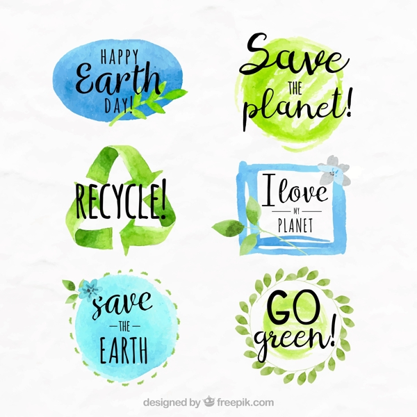 创意环保地球日公益素材