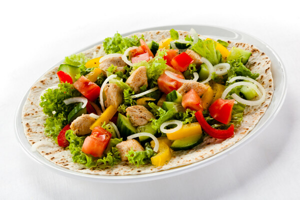 蔬菜沙拉美食摄影图片