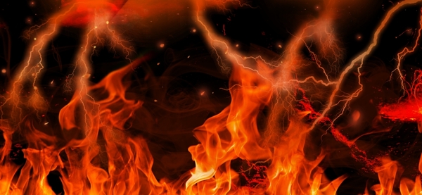 火焰PSD分层火焰烟火图片