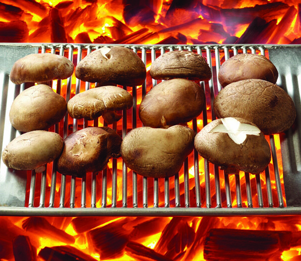 碳烤香菇图片