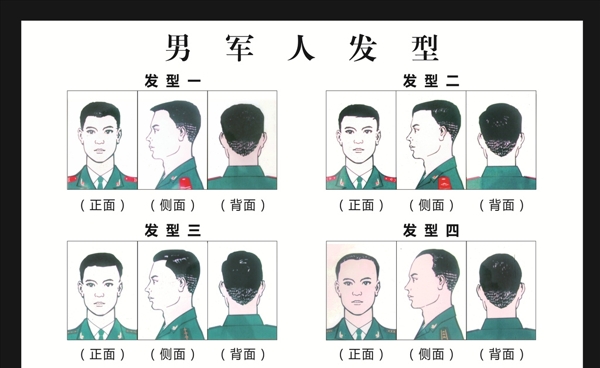 男军人发型图片