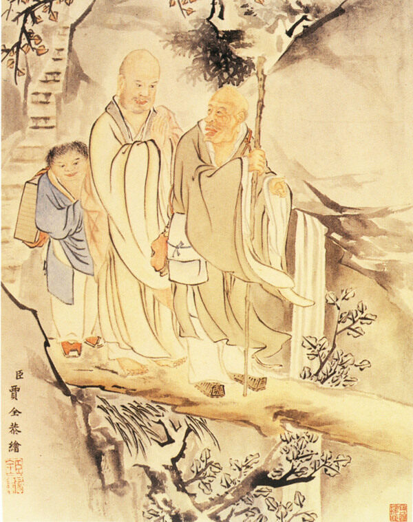 师徒三人过桥