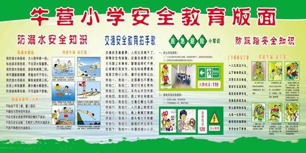 小学安全教育版面