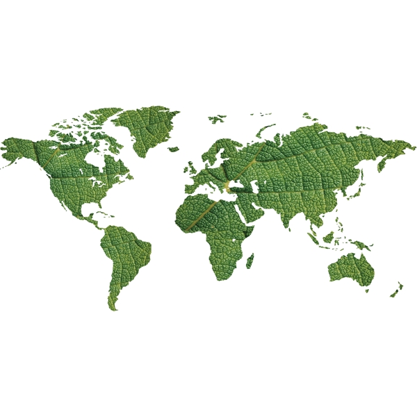 绿色地图PNG素材
