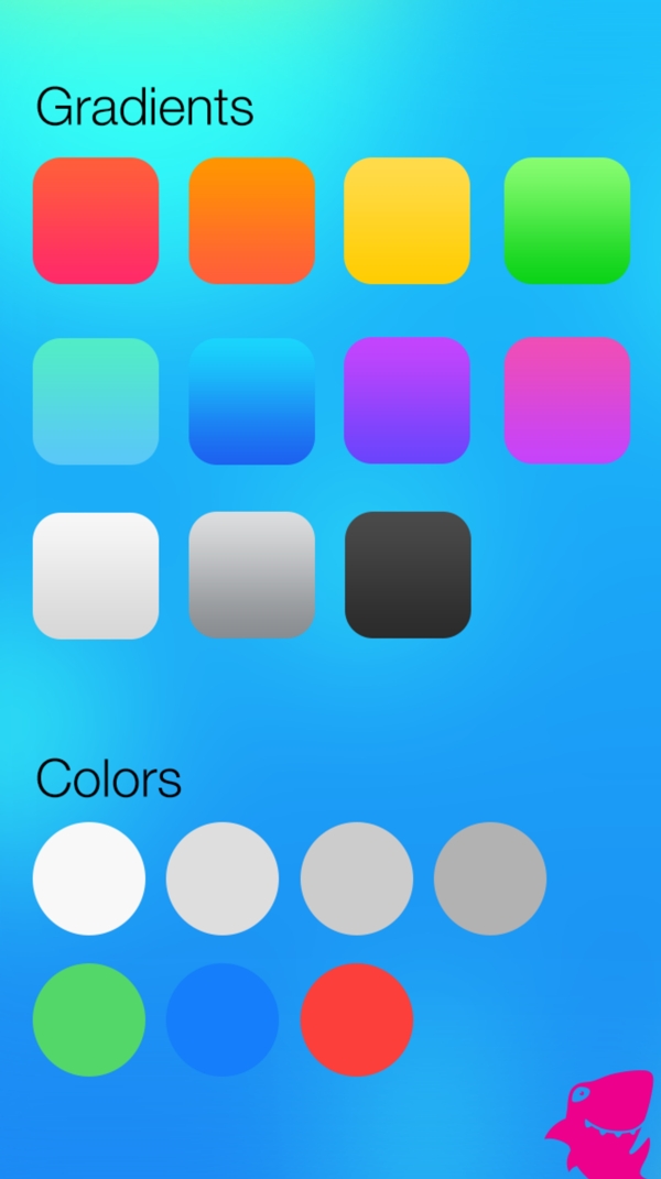 ios7梯度和颜色设置