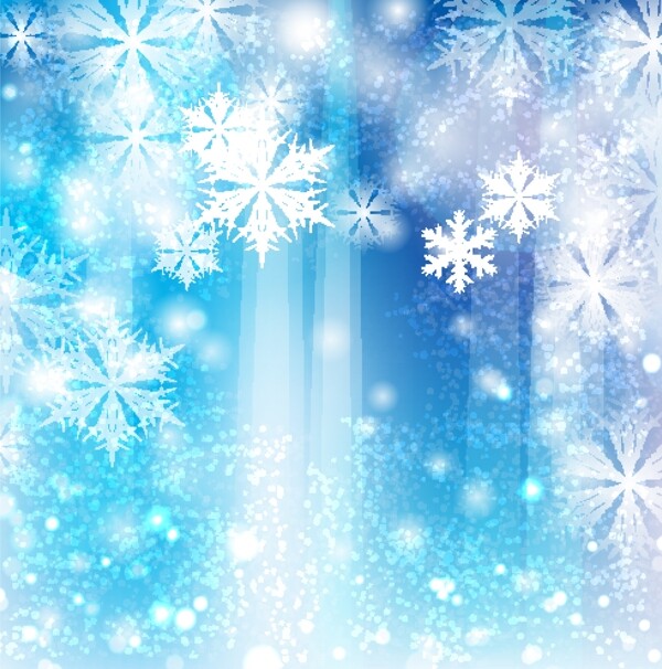 雪花冬季背景图片