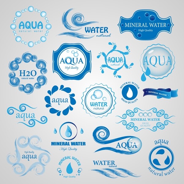 水图标水设计水标志图片