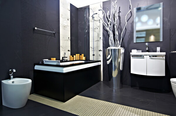 现代浴室装修效果图片
