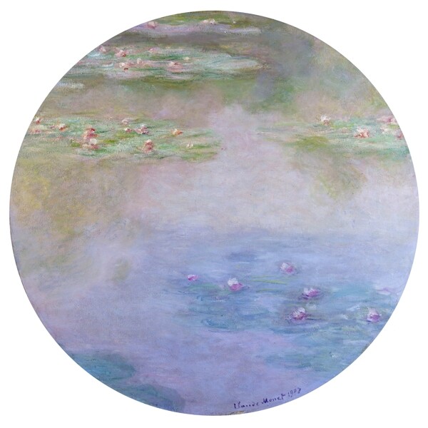 WaterLilies1907风景建筑田园植物水景田园印象画派写实主义油画装饰画