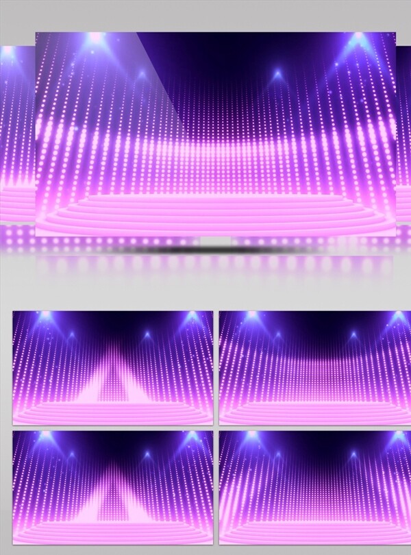 紫色扫光舞台背景视频素材