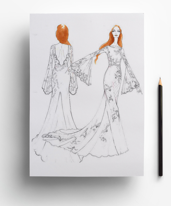 服装设计婚纱设计手稿图