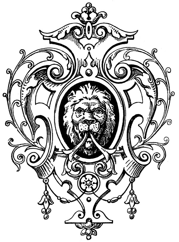 徽章标记古典纹饰欧式图案0487