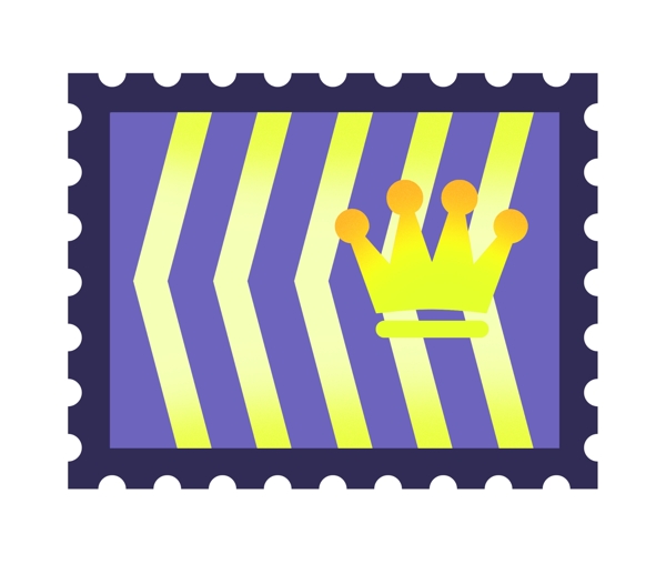 皇冠蓝色邮票