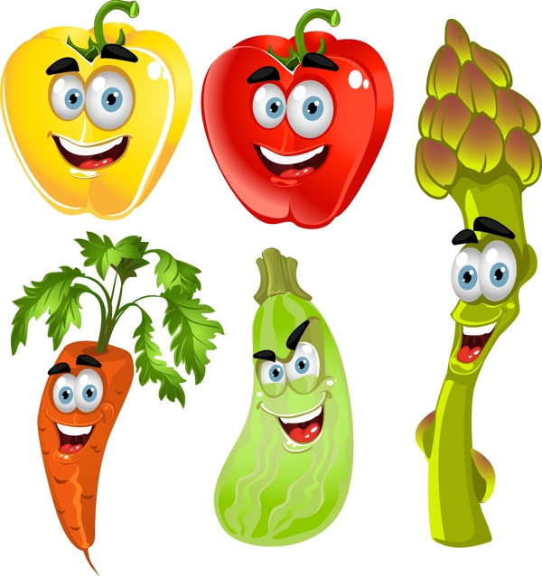 蔬菜卡通表情图片
