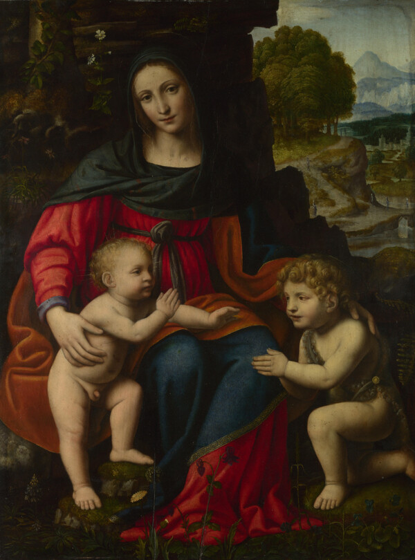 圣母圣婴与圣约翰图片