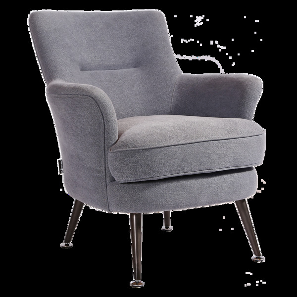 可椅椅子高级定制灰色麻布休闲椅