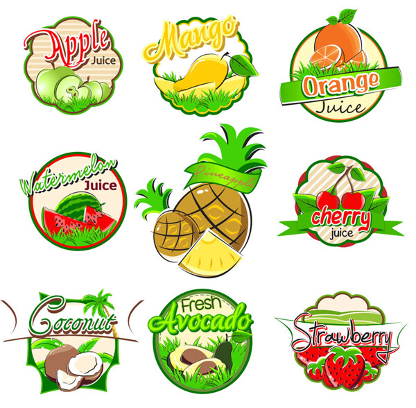 彩色水果logo图片