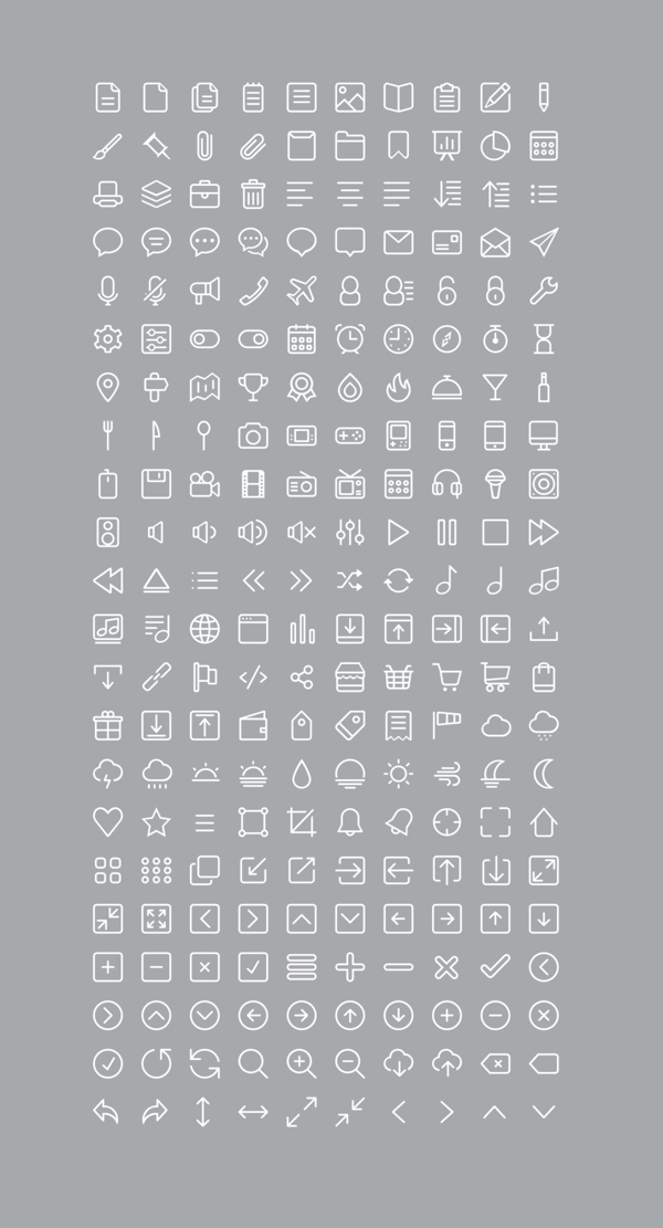 220网页Icons矢量设计