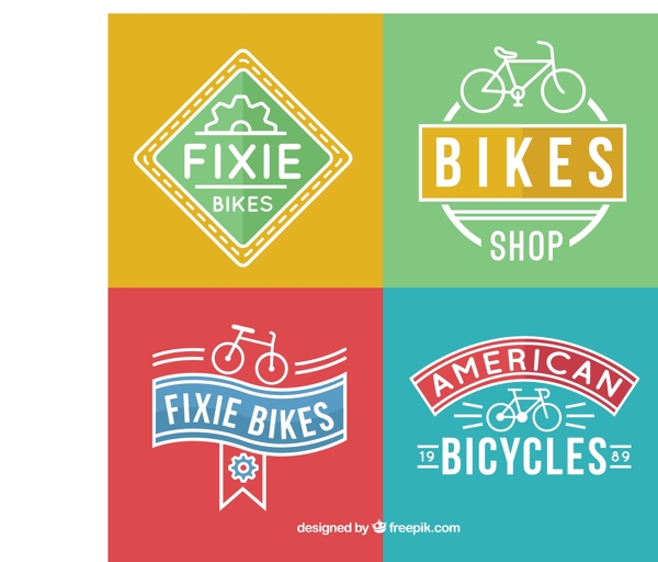 自行车店的徽章