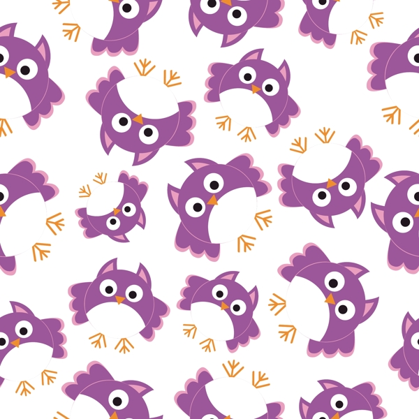 紫头鹰装饰图案背景