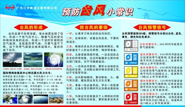 台风预防宣传栏