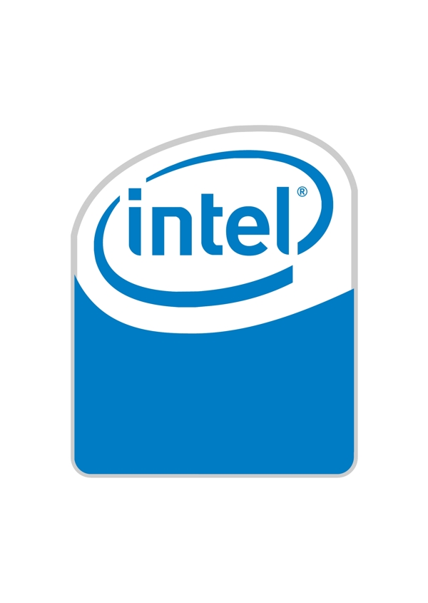 Intel1logo设计欣赏Intel1硬件公司标志下载标志设计欣赏