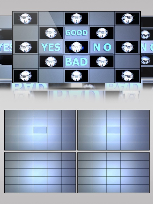 蓝光动感方块视频素材
