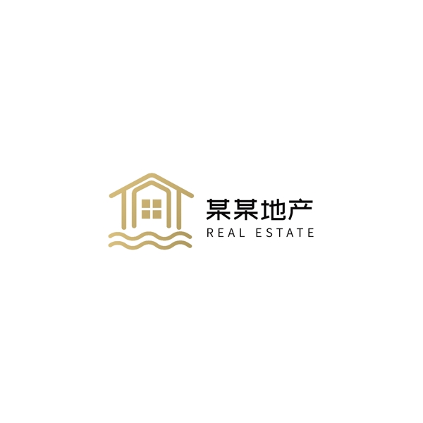 金色房地产logo