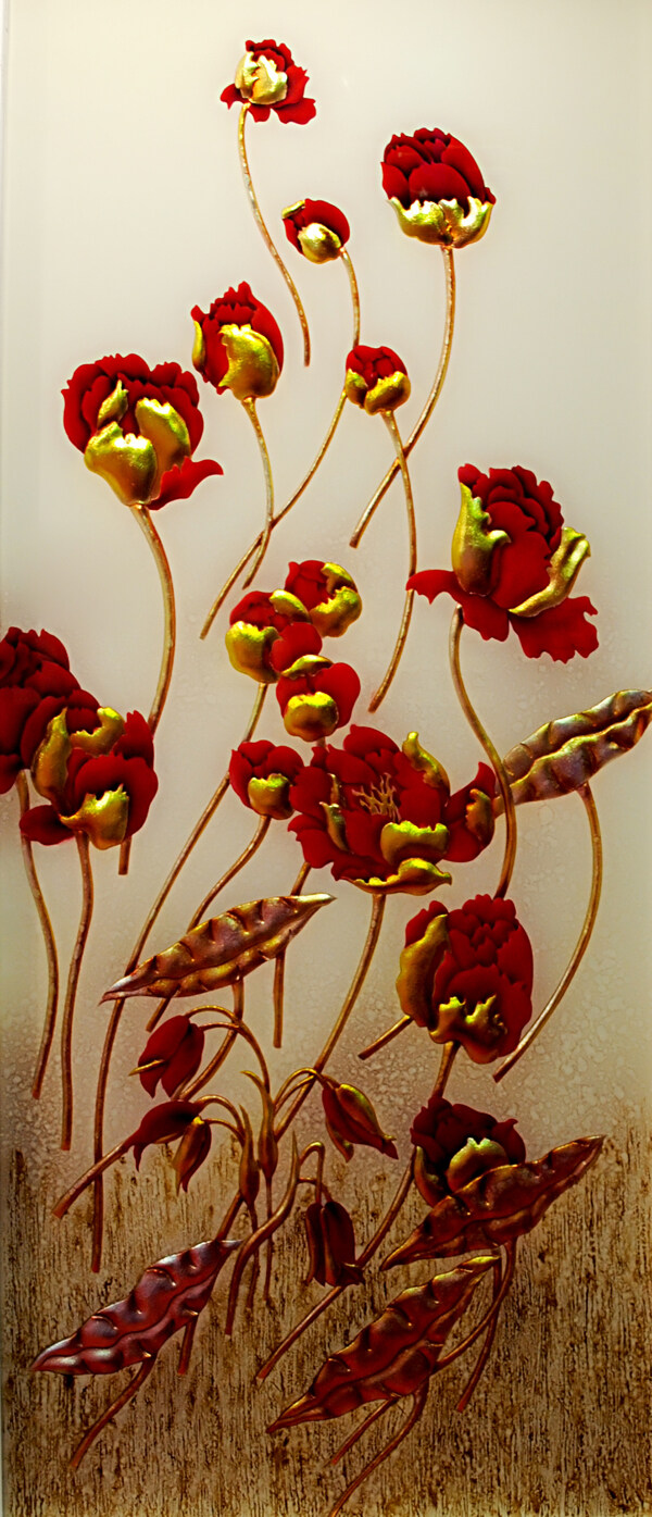 花苞装饰背景墙