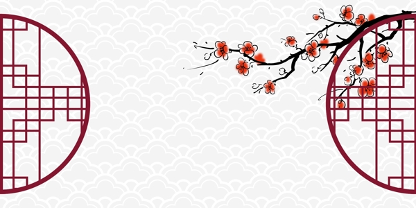 古典水墨传统花纹中国风背景