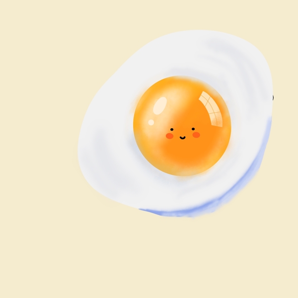 可爱煎鸡蛋小笑脸