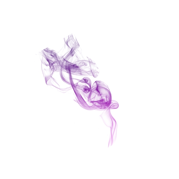 紫色创意烟雾元素